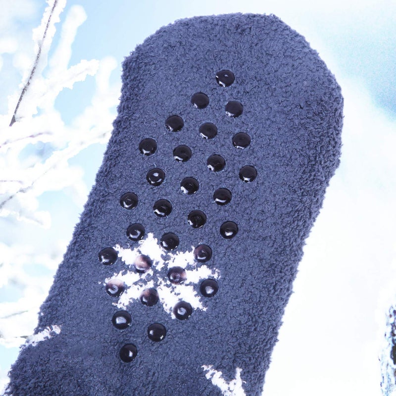 Jeasona Penguins Cozy Fuzzy Slipper Socks with Grippers for Women Cute Animal - Image 4